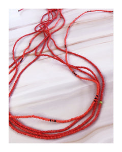 Orange waist-bead